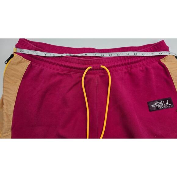 Nike Jordan 23 Men's 2XL Engineered Fleece Shorts Pink Fireberry Citron - Picture 7 of 8